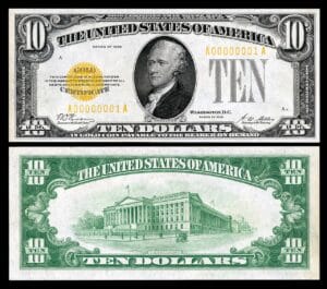 US Ten Dollar Bill