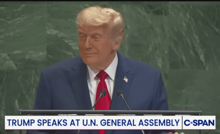 Trump speaking at U.N. General Assembly