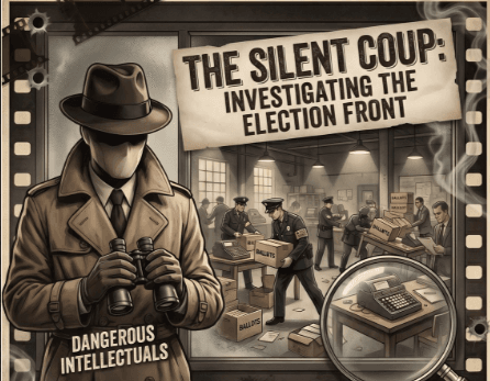 Mysterious figure observing election investigation