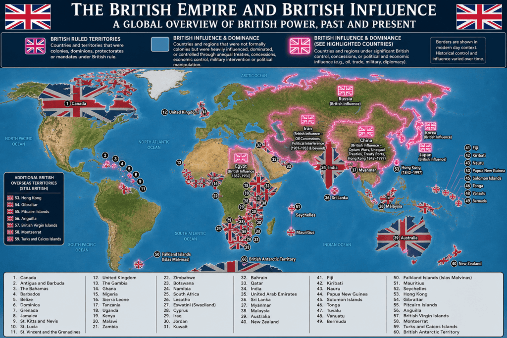 Map of Brit Rule