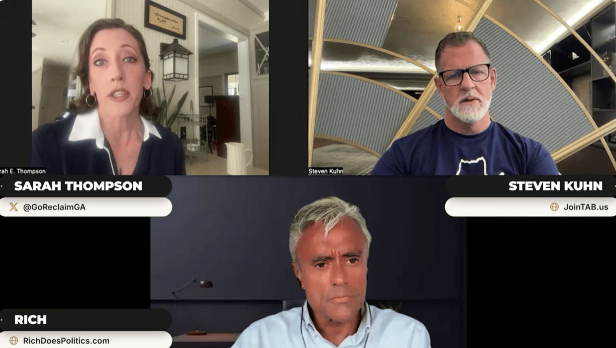 screenshot of broadcast